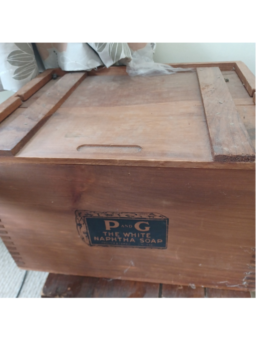 Antique Proctor and Gamble White Naptha wooden Box